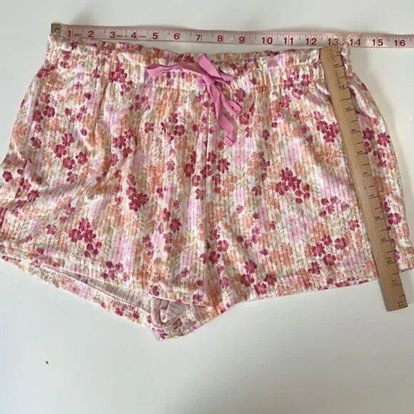 Laura Ashley Floral Pink, Yellow, Orange Print Tank Top & Short Set Pajamas Sz M - Picture 6 of 14